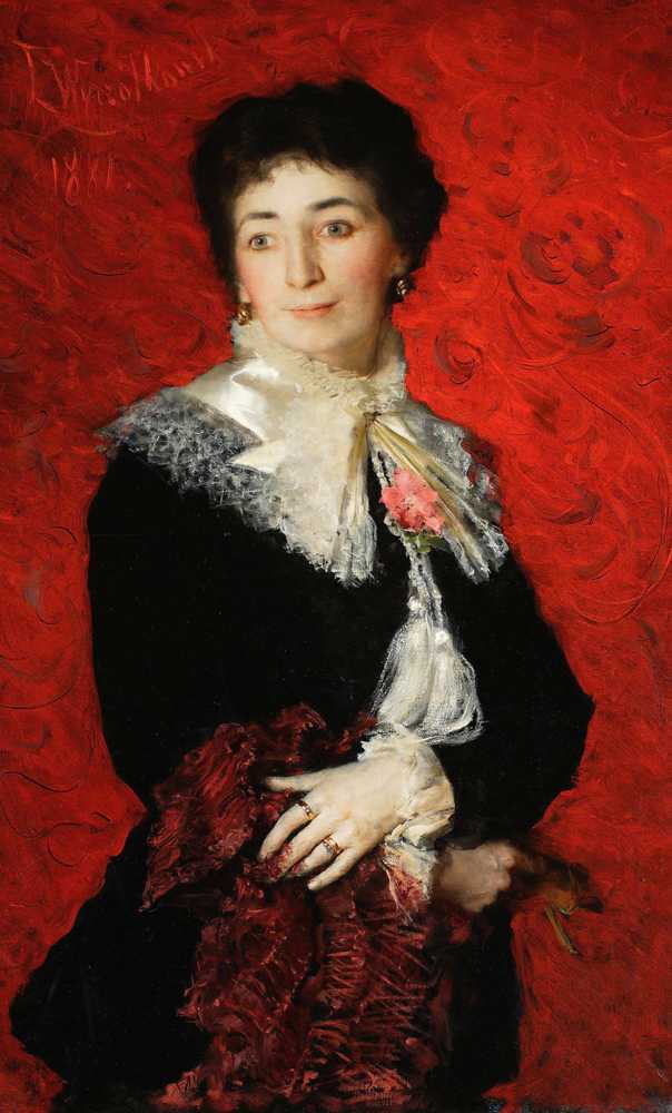 Portrait of a lady (1881) - Leon Wyczółkowski