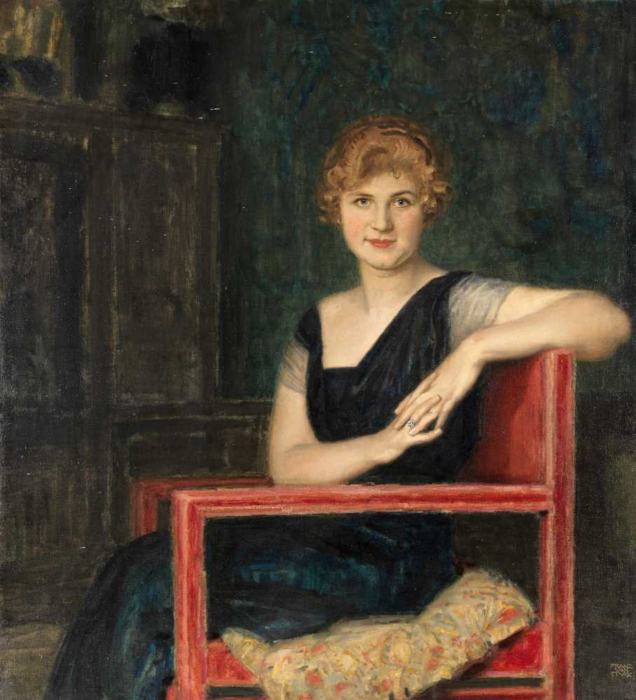 Portrait of a Lady (1916-1918) - Franz von Stuck