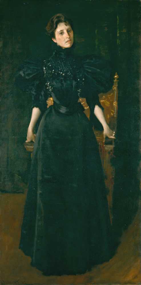 Portrait of a Lady in Black (ca. 1895) - William Merritt Chase