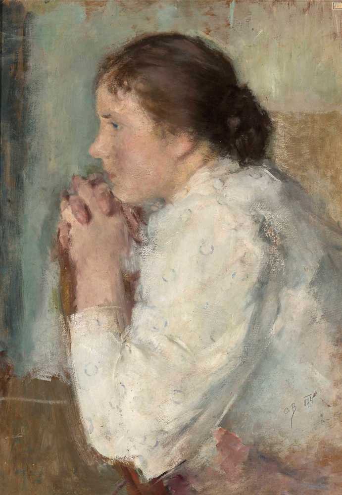 Portrait of a lady in profile (1894) - Olga Boznańska