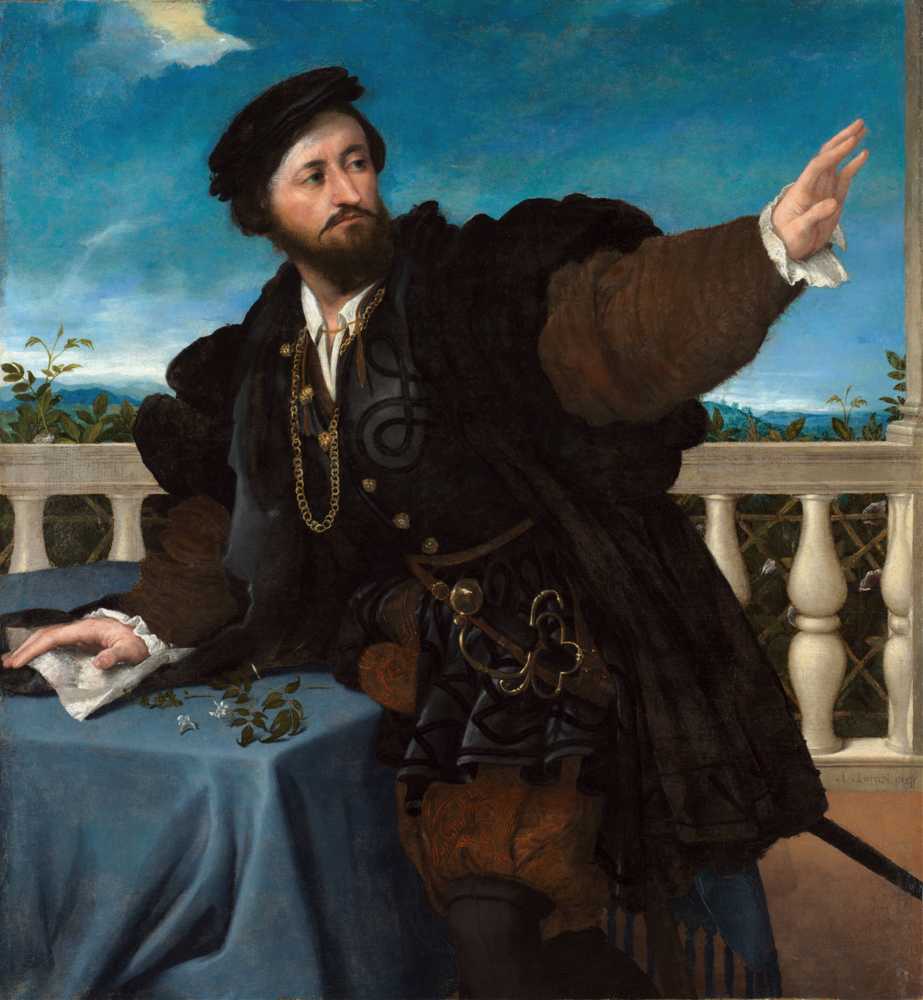 Portrait of a Ma - Lorenzo Lotto