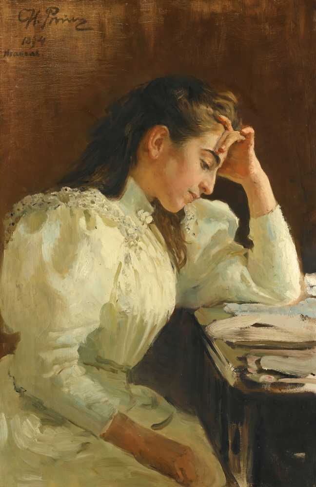 Portrait Of A Neapolitan Girl (1894) - Ilja Jefimowicz Repin