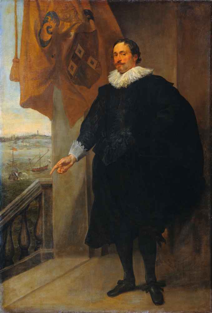 Portrait of a Nobleman, possibly Adriaan van der Borcht - Antoon van D