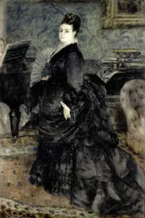 Portrait of a Woman, called of Mme Georges Hartmann (1874) - Auguste Renoir