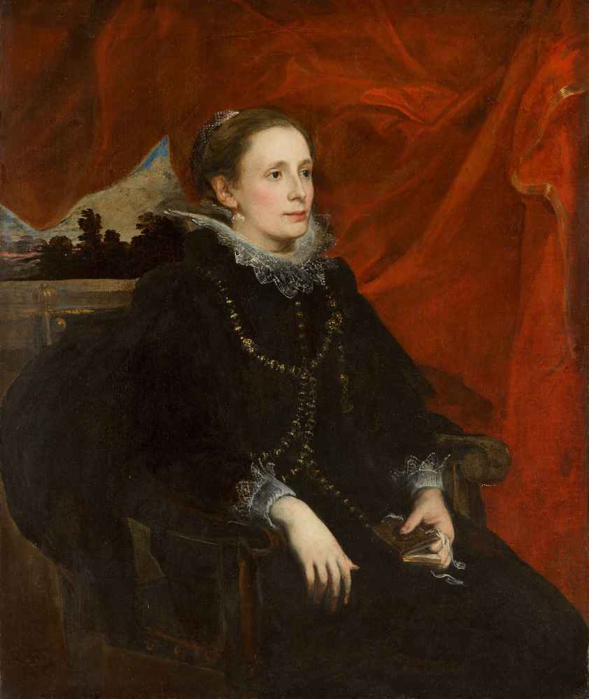 Portrait of a Woman, Called the Marchesa Durazzo - Antoon van Dyck