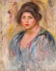 Portrait Of A Woman (Gabrielle Renard) (circa 1912) - Auguste Renoir