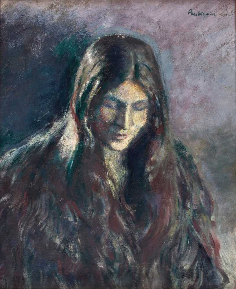 Portrait of a Woman (Young Woman) (1893) - Józef Pankiewicz