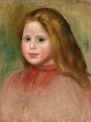 Portrait Of A Young Girl (circa 1895) - Auguste Renoir