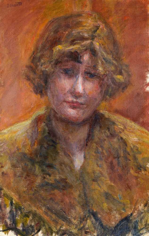 Portrait of a young girl (study) (1921) - Pierre Bonnard