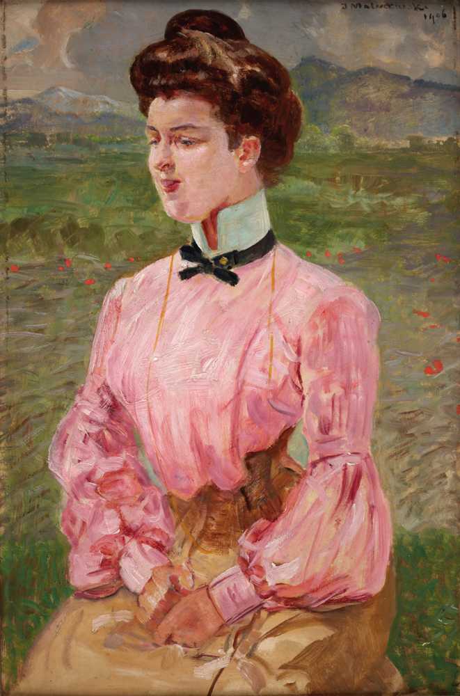 Portrait of a Young Lady (1906) - Jacek Malczewski