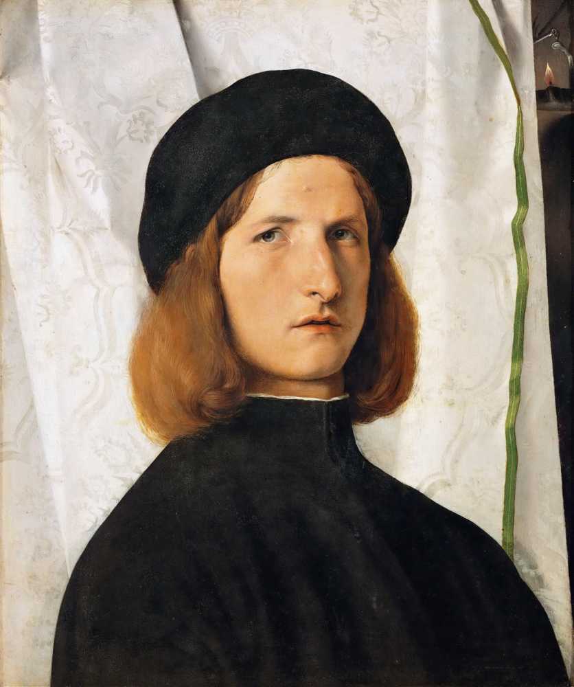 Portrait of a Young Man with a Lamp (1506) - Lorenzo Lotto