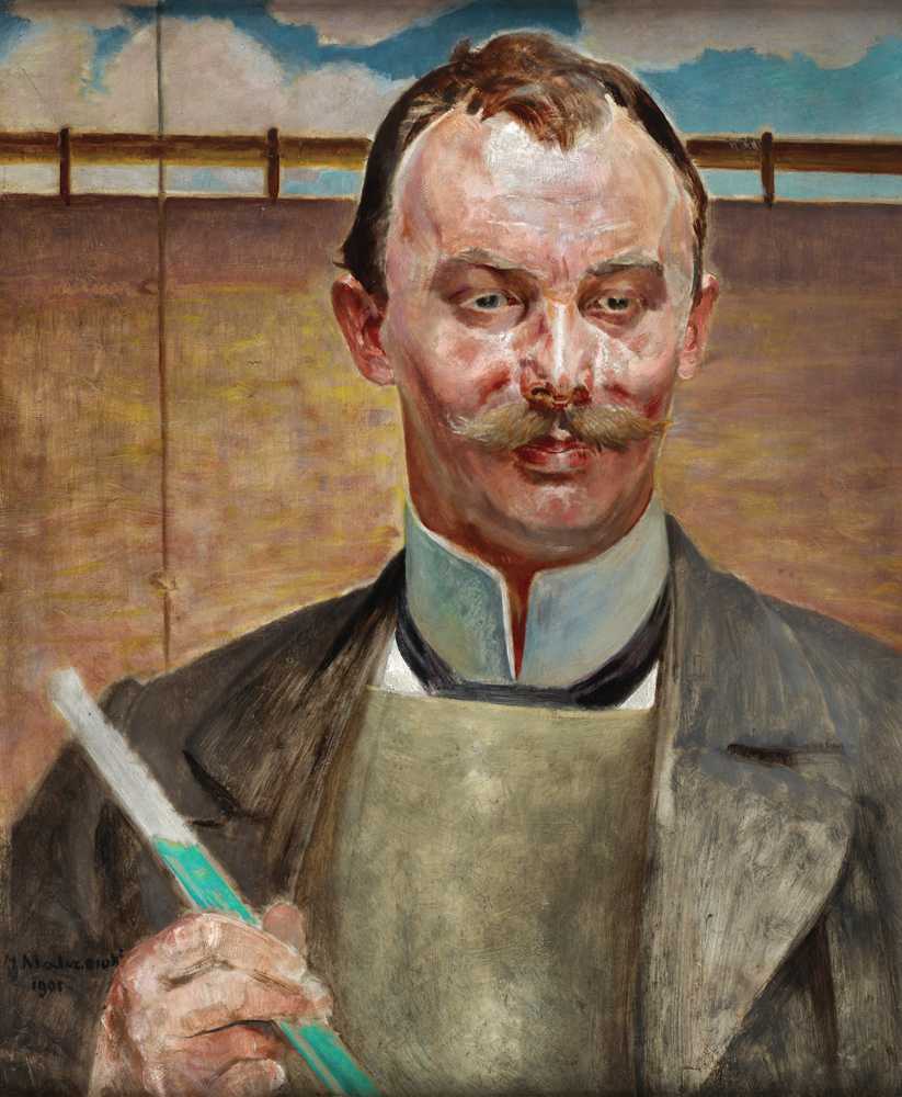 Portrait of Alfred Stepek (1901) - Jacek Malczewski