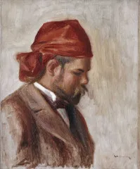 Portrait of Ambroise Vollard with a red scarf (1899-1906) - Auguste Renoir