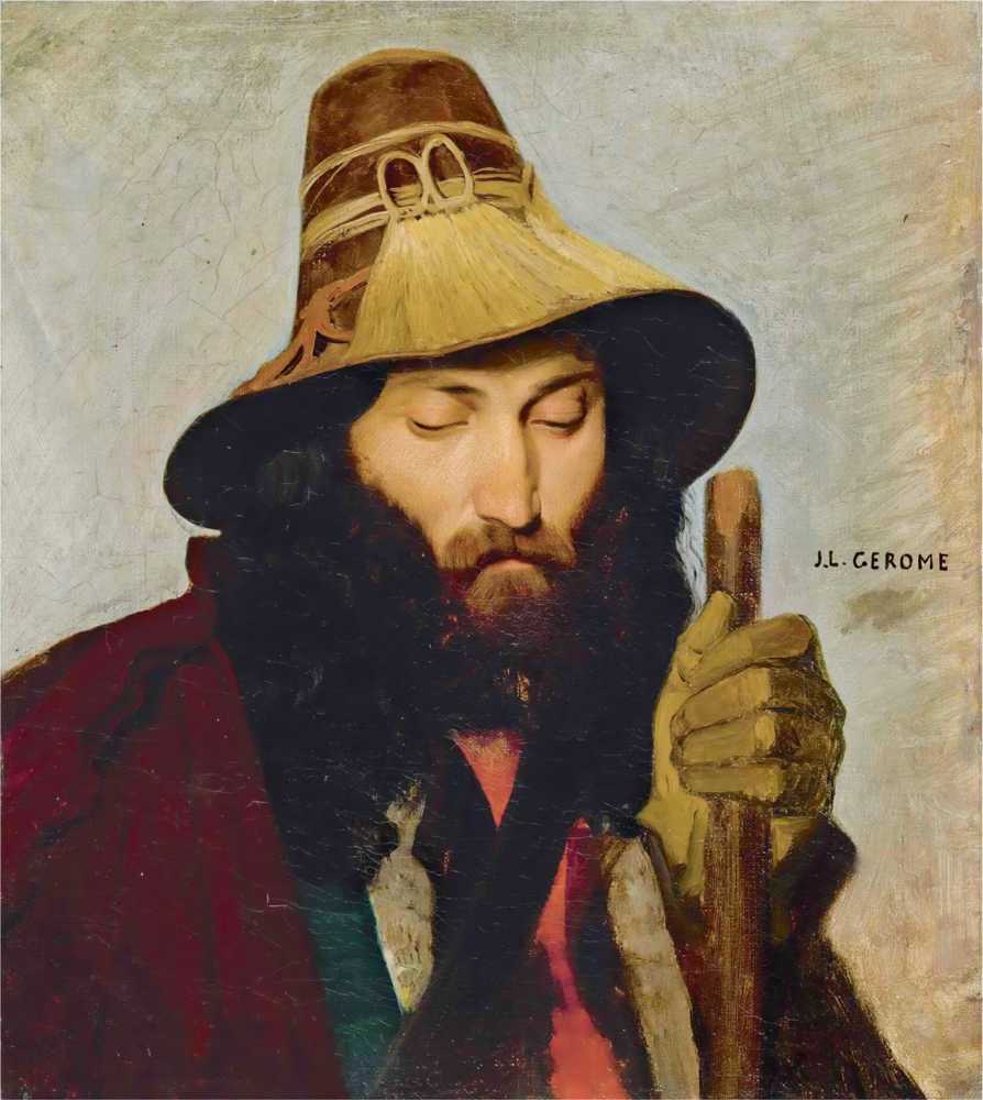 Portrait Of An Italian Man - Jean-Leon Gerome