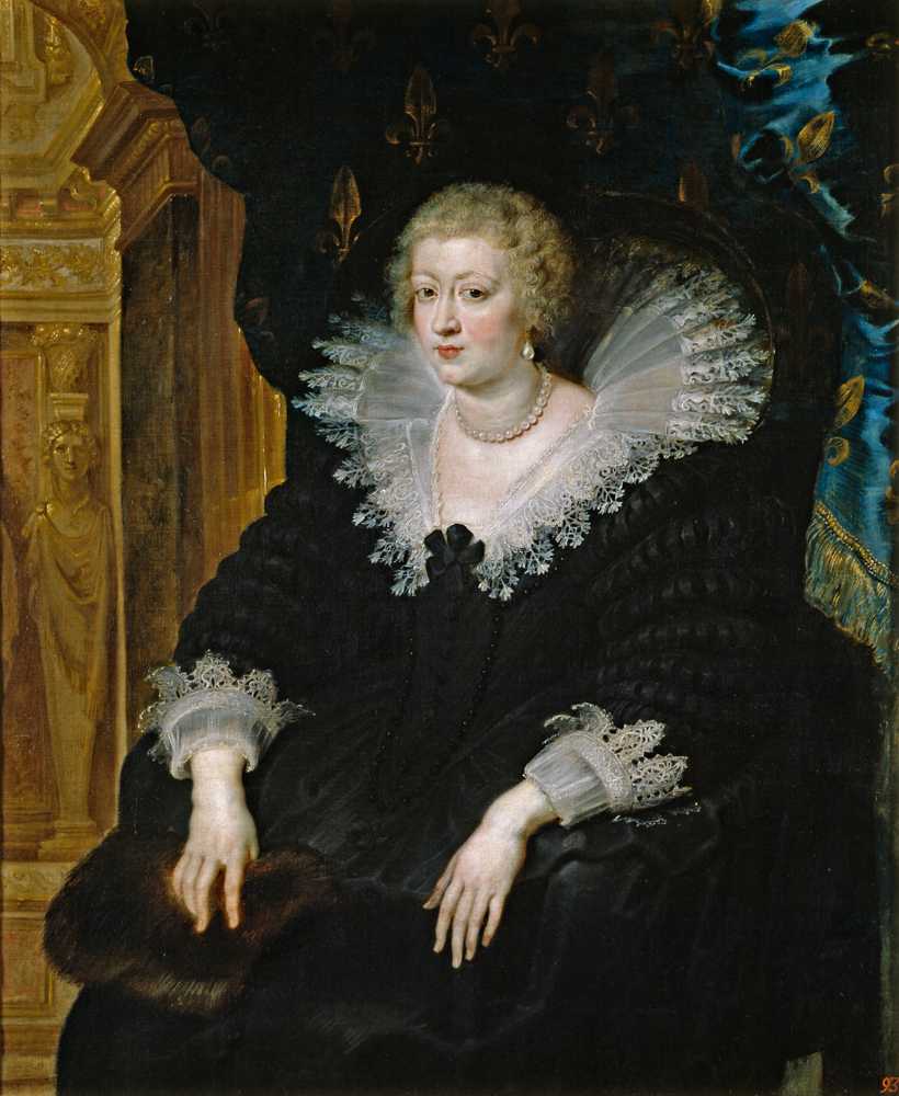 Portrait of Anne of Austria (circa 1622) - Peter Paul Rubens
