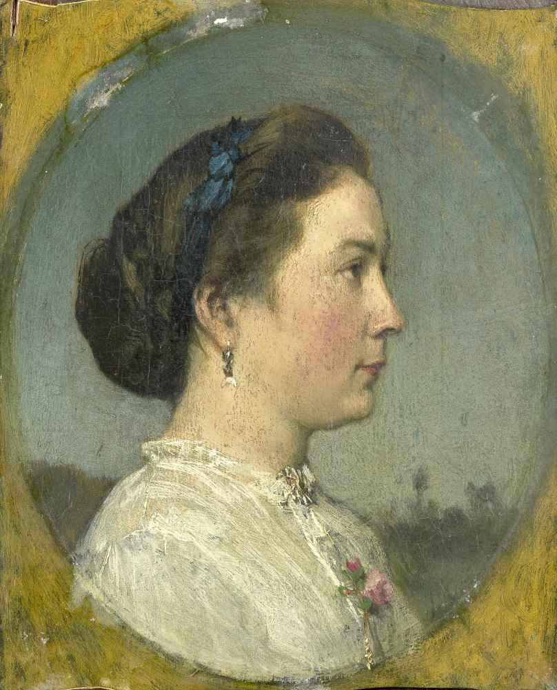 Portrait of Catharina Hendrika Horn, the Artists Wife - Matthijs Maris
