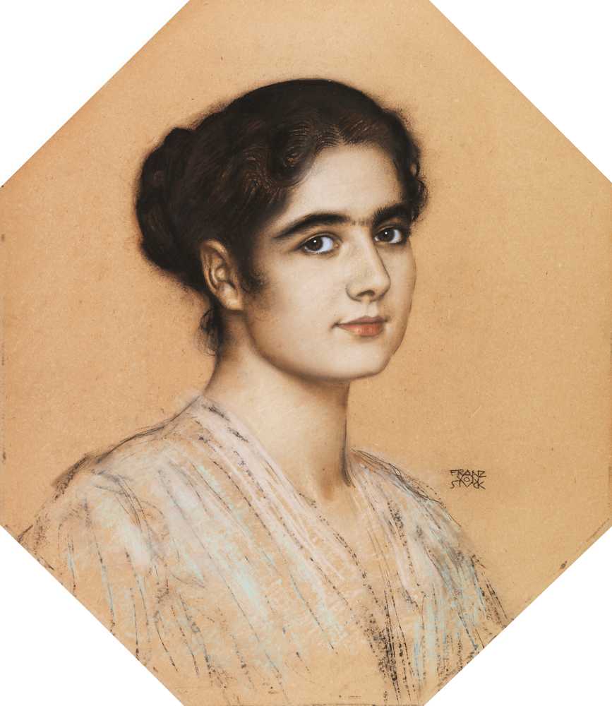 Portrait of Daughter Mary (1912) - Franz von Stuck