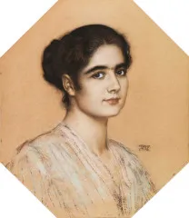 Portrait of Daughter Mary (1912) - Franz von Stuck