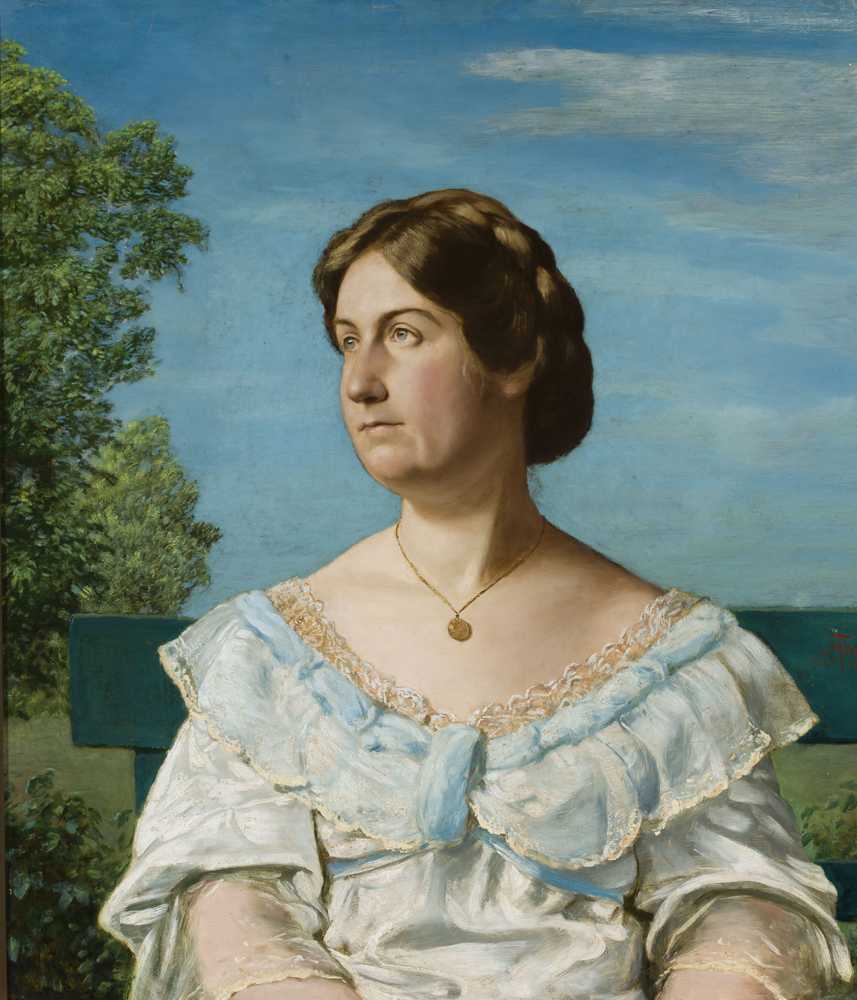 Portrait of Ella Blaue, artist's adopted daughter (1903) - Hans Thoma