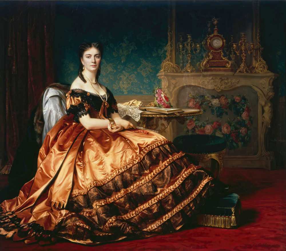 Portrait of Emilia Włodkowska (1865) - Józef Simmler