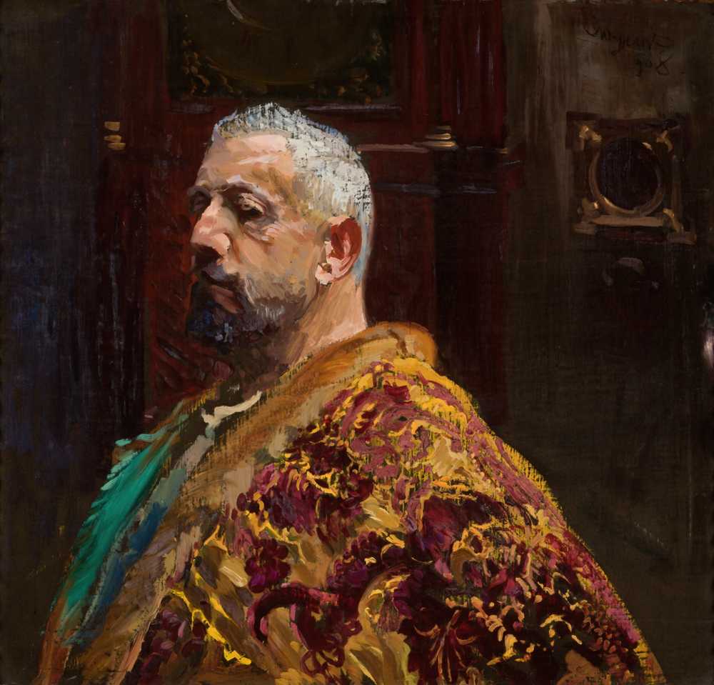 Portrait of Erazm Barącz (1908) - Leon Wyczółkowski