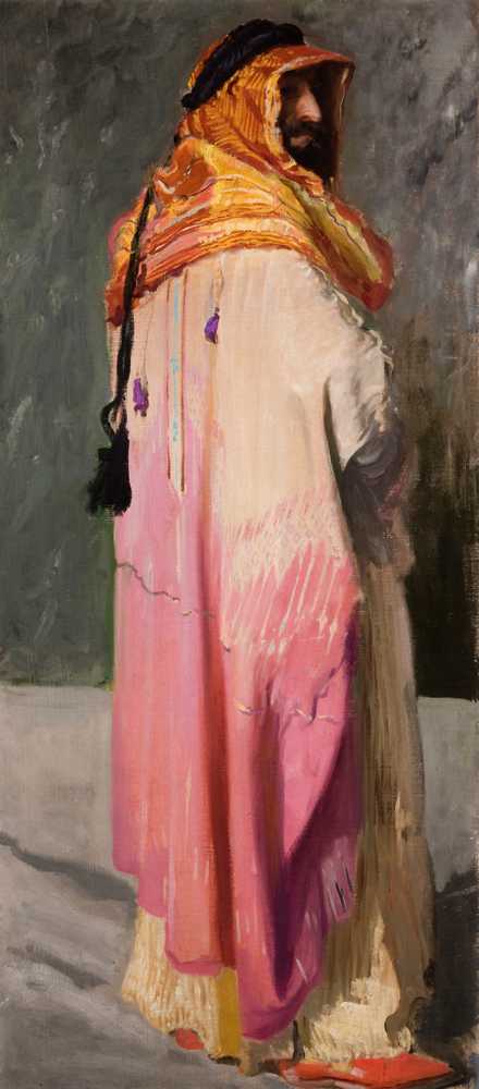 Portrait of Feliks Jasieński Dressed as a Bedouin (1906-1910) - Wyczółkowski