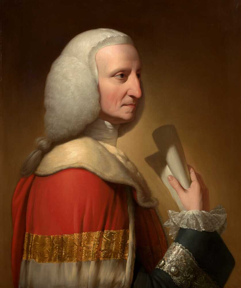 Portrait Of George, First Lord Lyttelton - Benjamin West