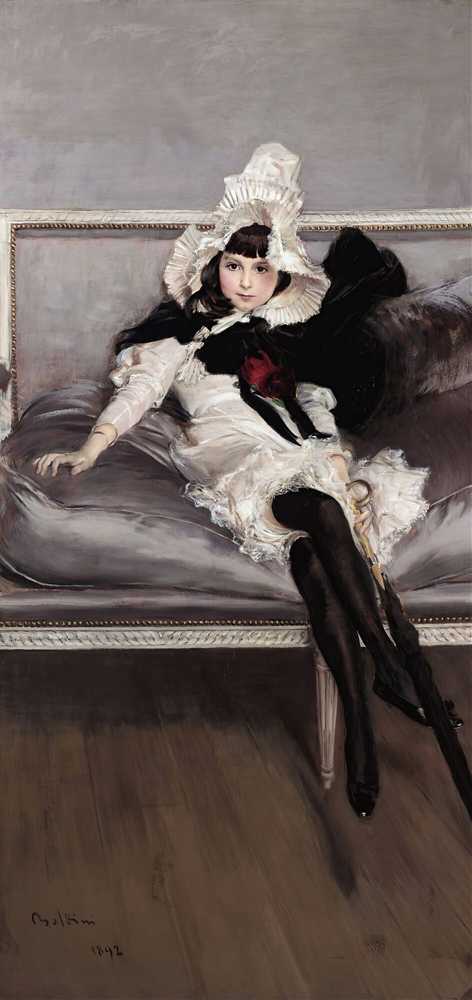 Portrait Of Giovinetta Errazuriz (1892) - Giovanni Boldini
