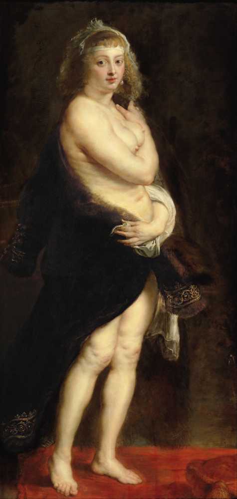 Portrait of Helene Fourment by Rubens - Peter Paul Rubens