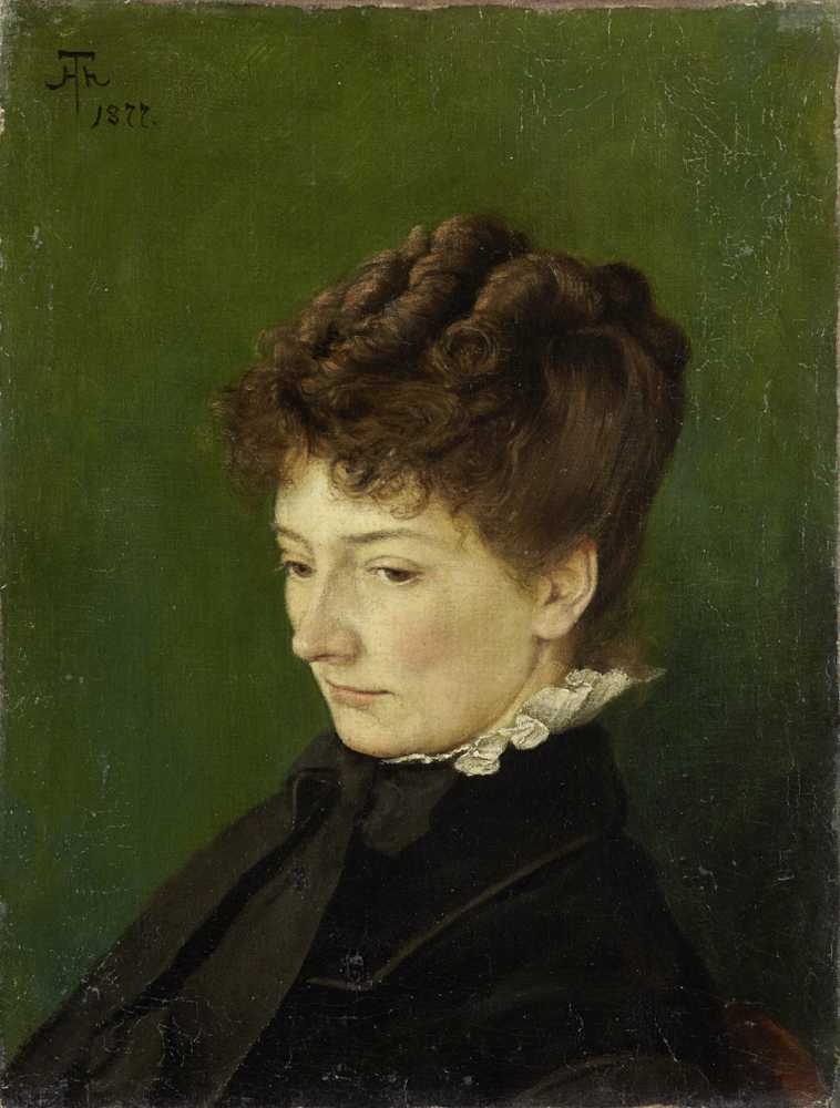 Portrait of Ida Muller, nee Scholderer (1877) - Hans Thoma
