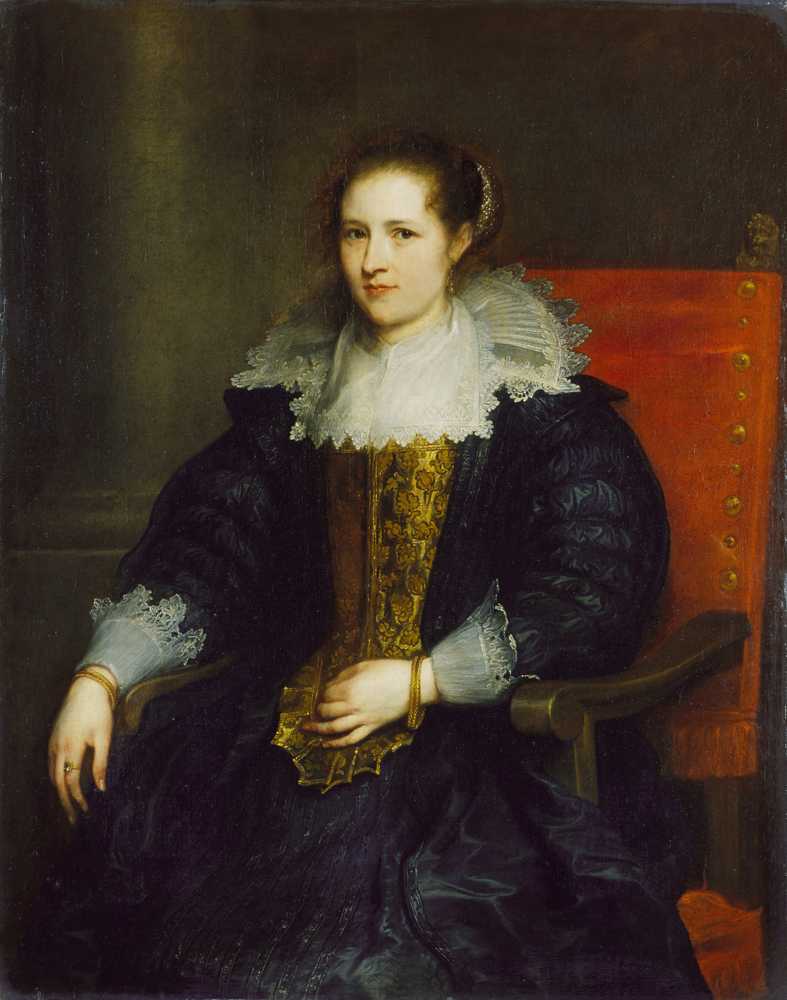 Portrait of Isabella Waerbeke (c. 1628) - Antoon Van Dyck