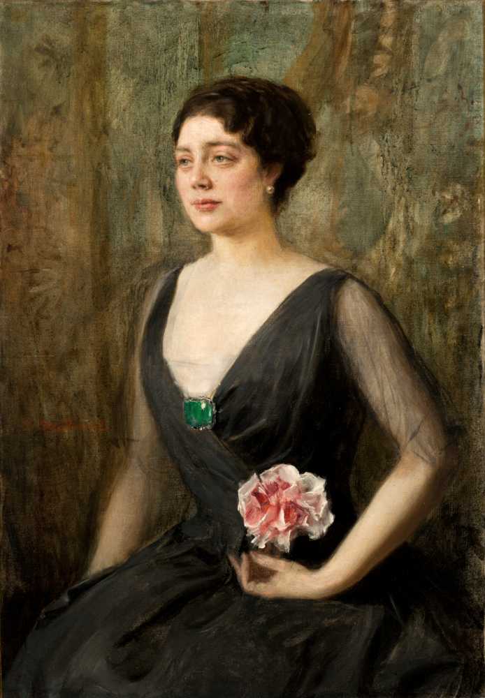 Portrait of Izabela Szembekowa (1912) - Teodor Axentowicz