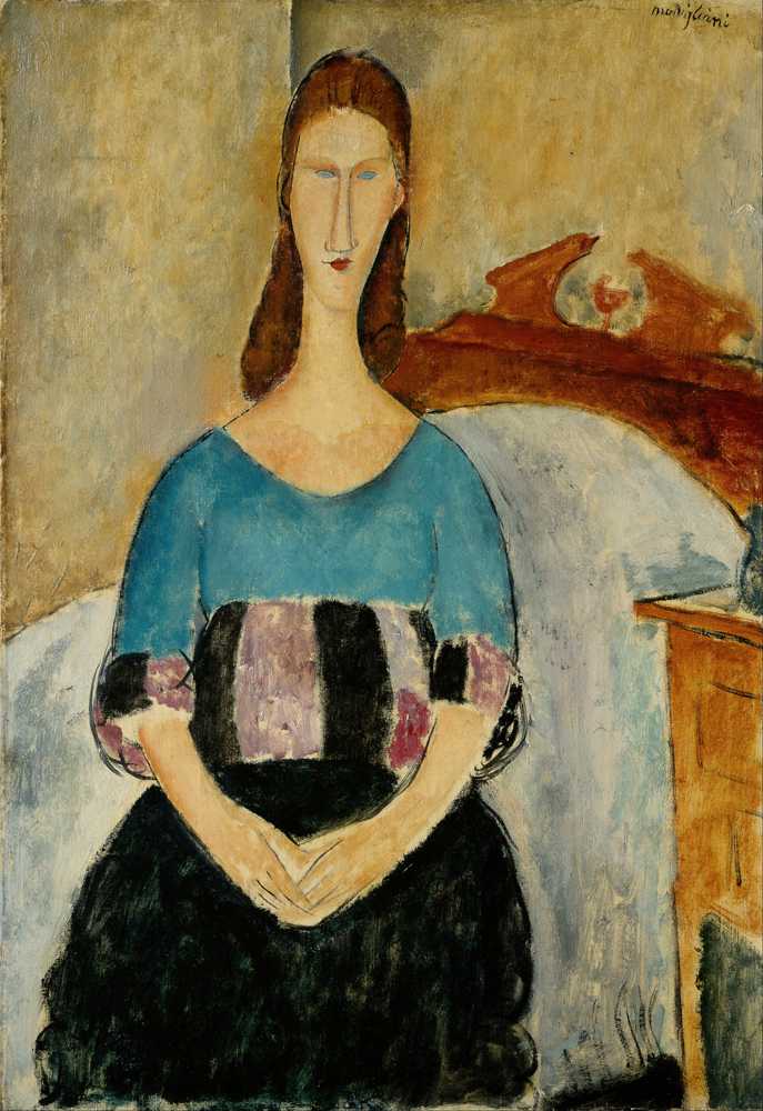 Portrait of Jeanne Hebuterne, Seated (1918) - Amedeo Modigliani