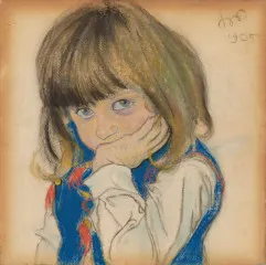 Portrait of Józia Feldmana (1905) - Stanisław Wyspiański