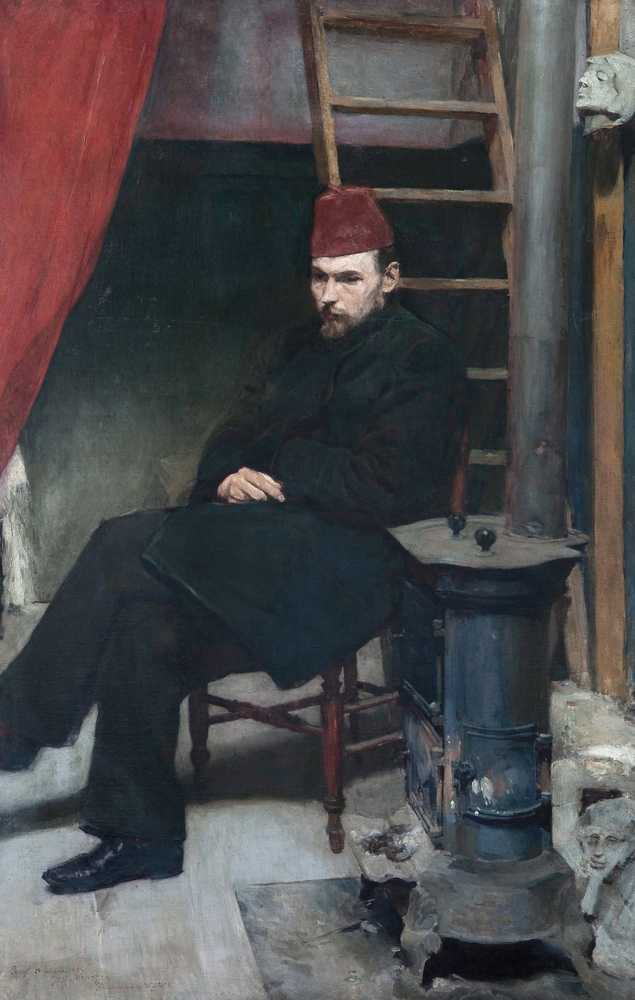 Portrait of Konstanty Laszczka, sculptor (1894) - Józef Mehoffer