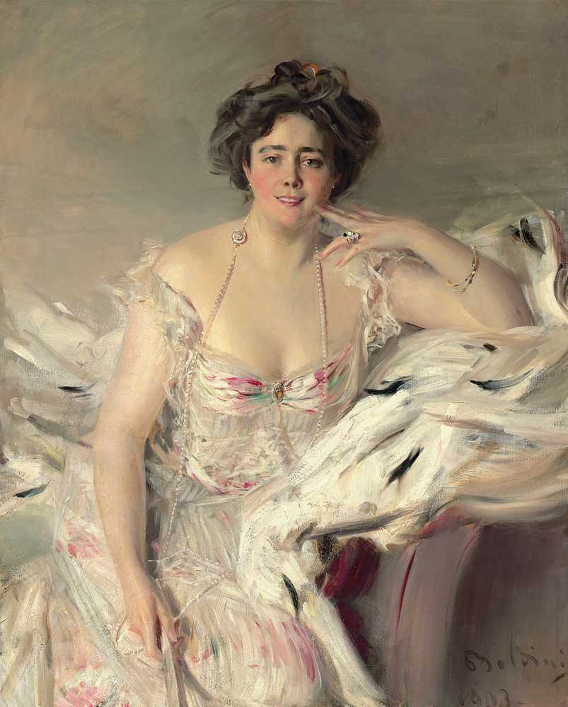 Portrait of Lady Nanne Schrader, nee Wiborg (1903) - Giovanni Boldini