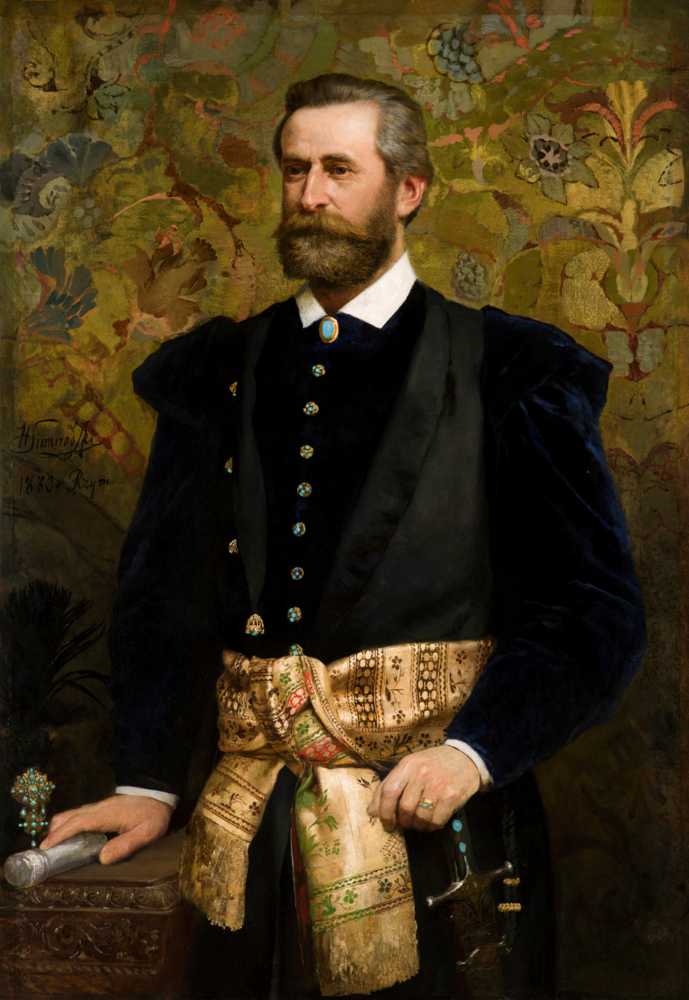 Portrait of Ludwik Wodzicki (1834–1894), Marhal of the Galici... - Siemiradzki