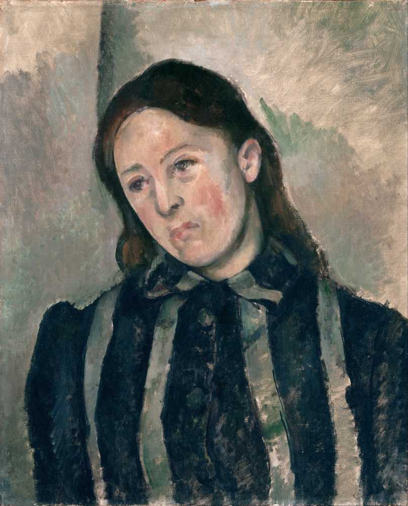 Portrait of Madame Cezanne - Paul Cezanne
