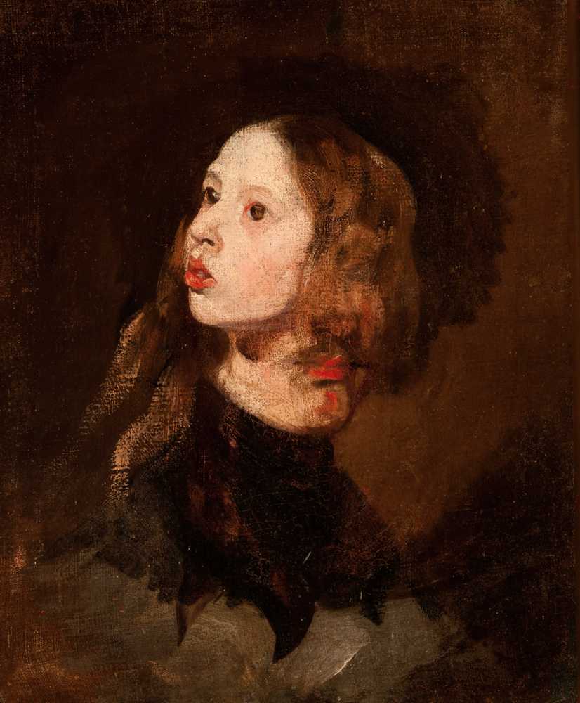 Portrait of Maria Michałowska (circa 1853) - Piotr Michałowski