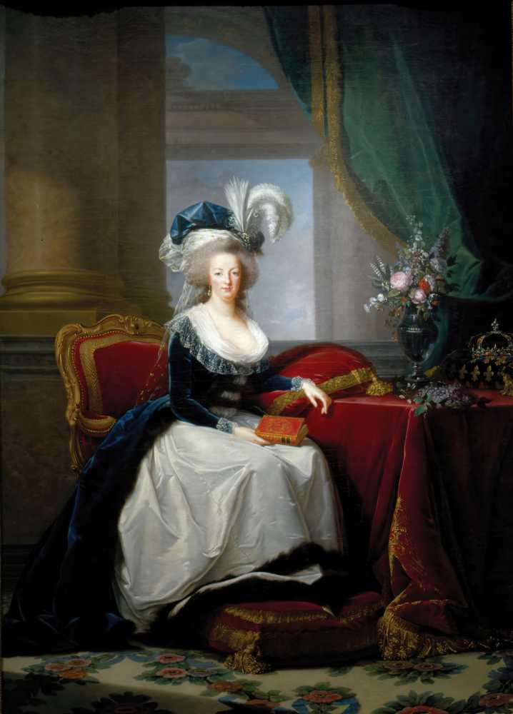 Portrait of Marie Antoinette, Queen of France (circa 1788) - Vigee Le Brun