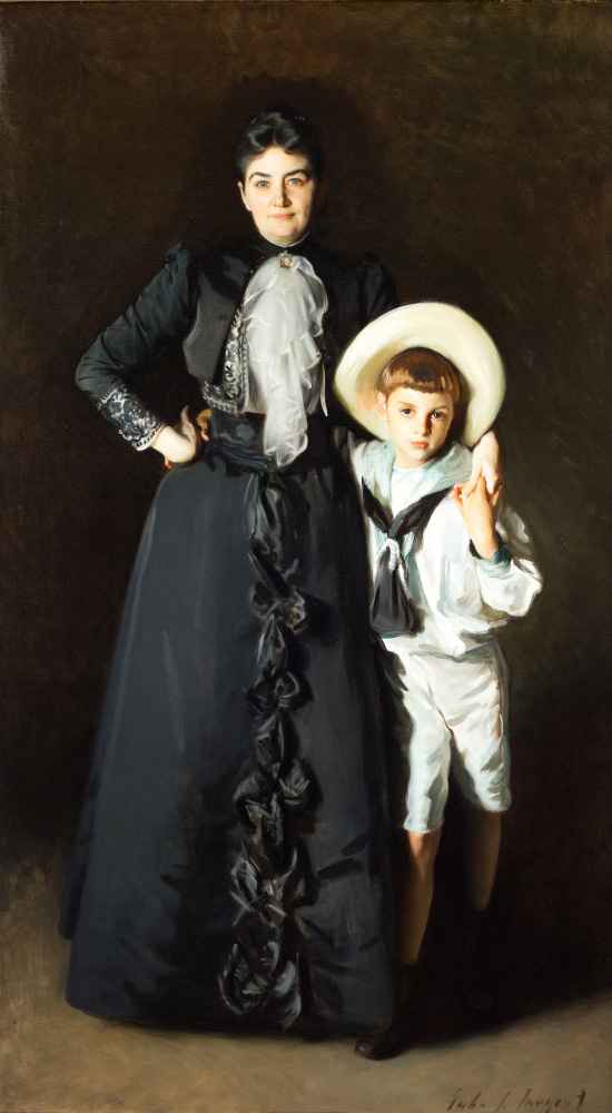 Portrait of Mrs. Edward L. Davis and Her Son, Livingston Davis - John 