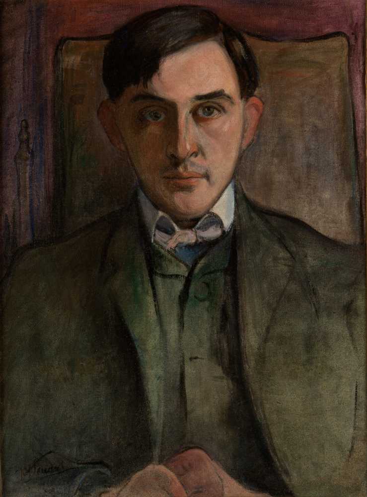 Portrait of Stanisław Ignacy Witkiewicz (1906-1916) - Władysław Ślewiński