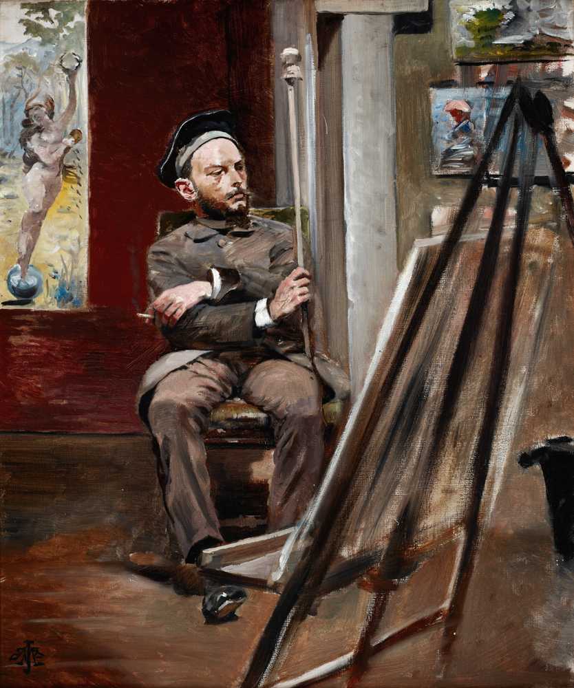 Portrait of Stanisław Tondos (circa 1902) - Jacek Malczewski