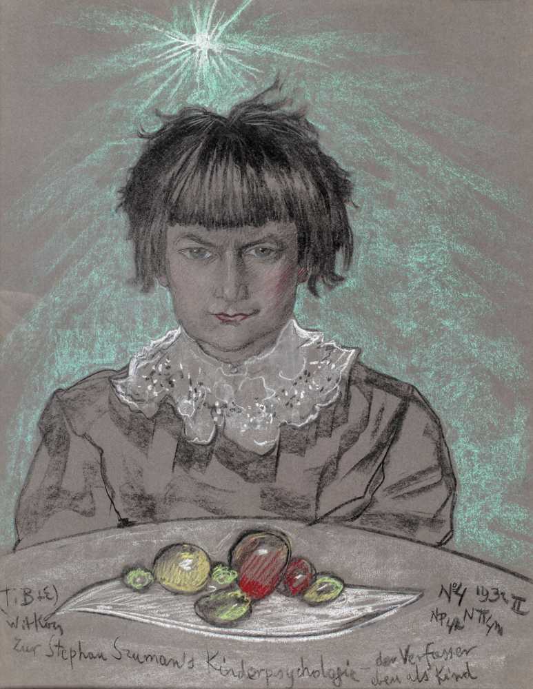 Portrait of Stefan Szuman as a child (1932) - Stanisław Ignacy Witkiewicz