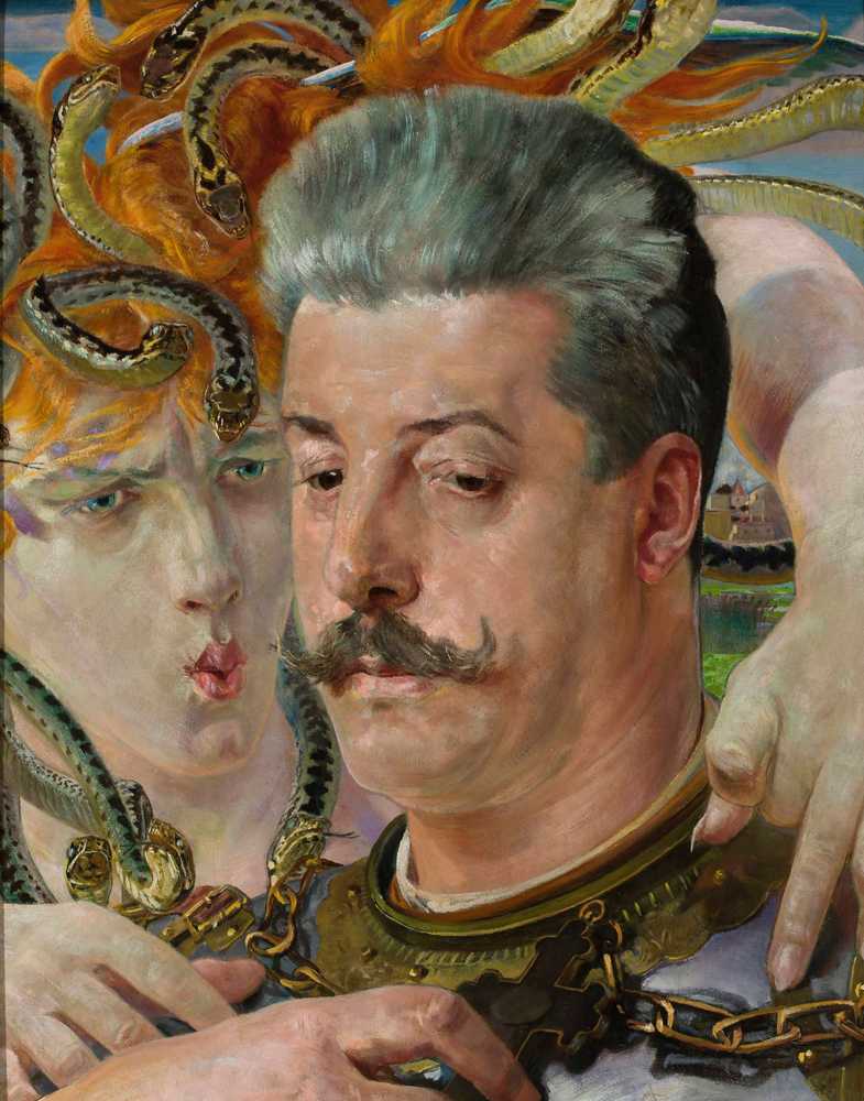Portrait of Tadeusz Błotnicki with medusa (1902) - Jacek Malczewski