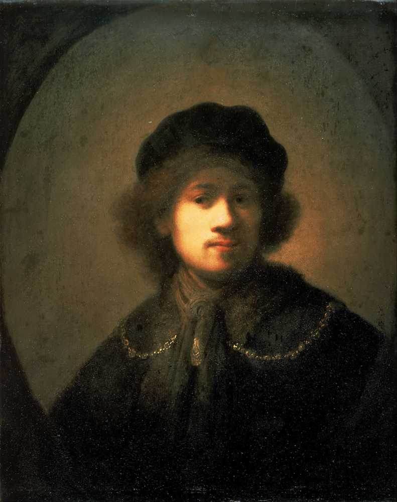 Portrait of the Artist as a Young Man - Rembrandt van Rijn