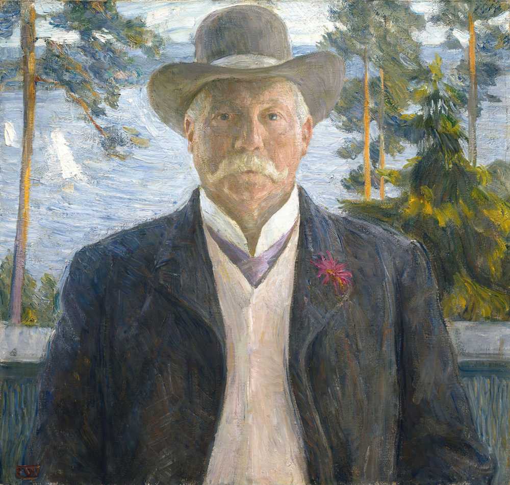 Portrait of the Composer Thorvald Lammers (1906) - Erik Werenskiold