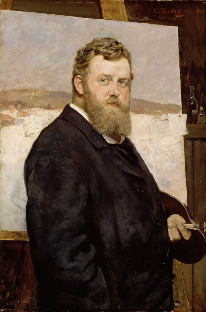 Portrait of the Painter Frits Thaulow (1881) - Christian Krohg