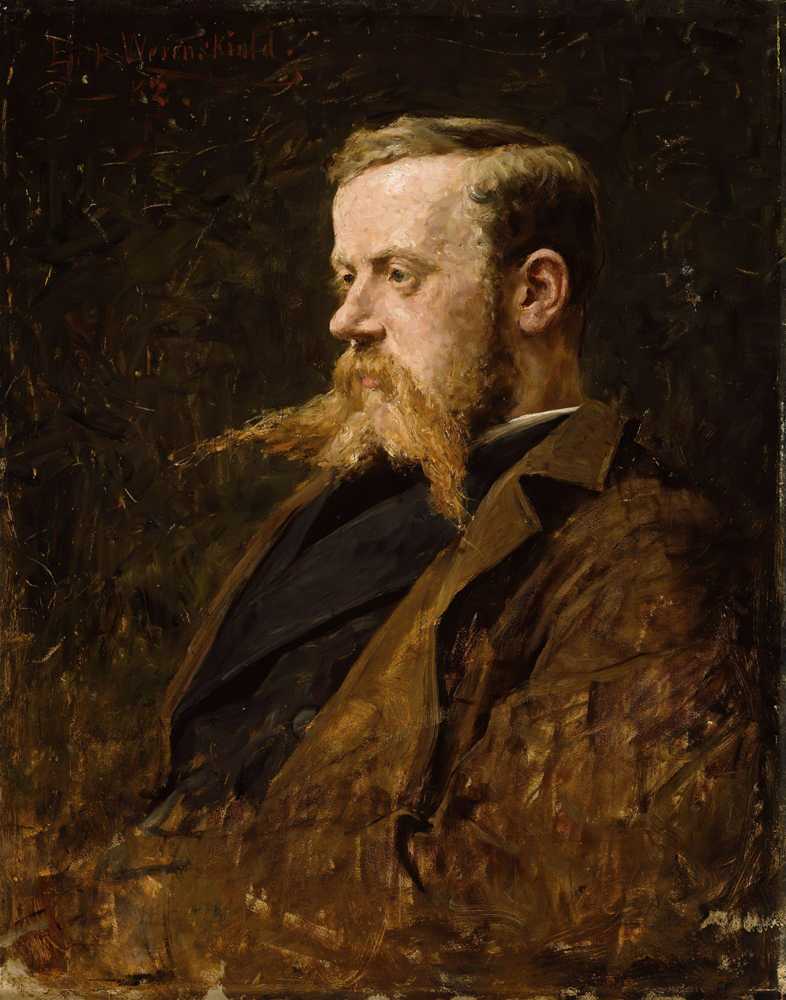 Portrait of the Painter Nikolai Ulfsten (1882) - Erik Werenskiold