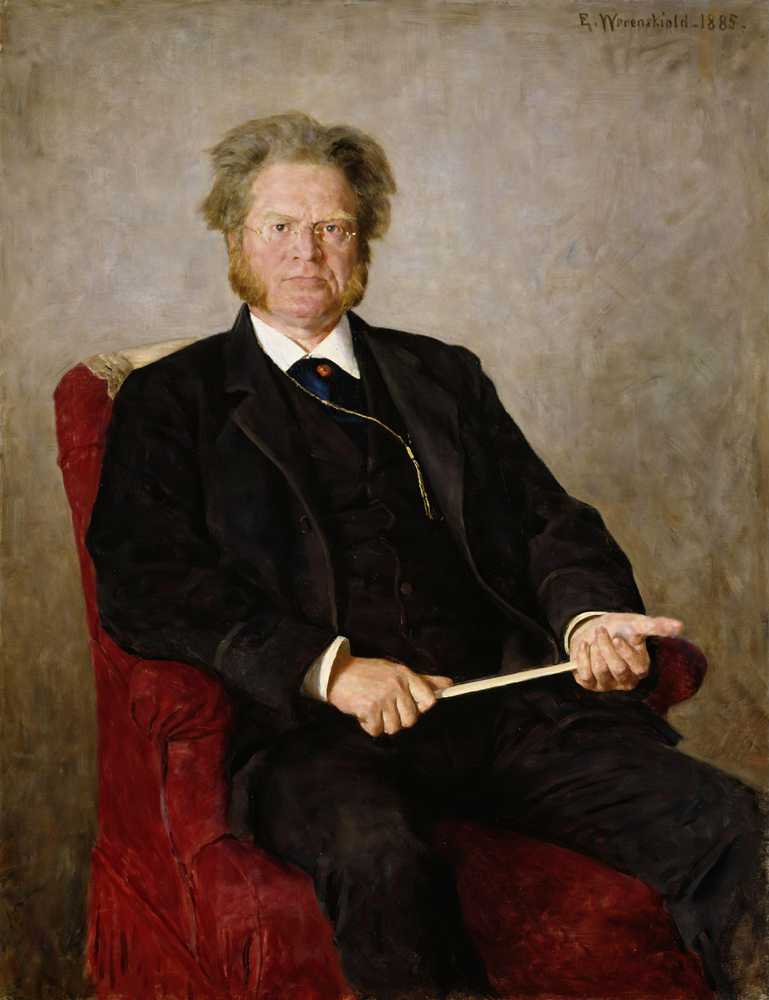 Portrait of the Poet Bjornstjerne Bjornson (1885) - Erik Werenskiold